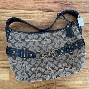 Coach Signature Belted Hobo Handbag